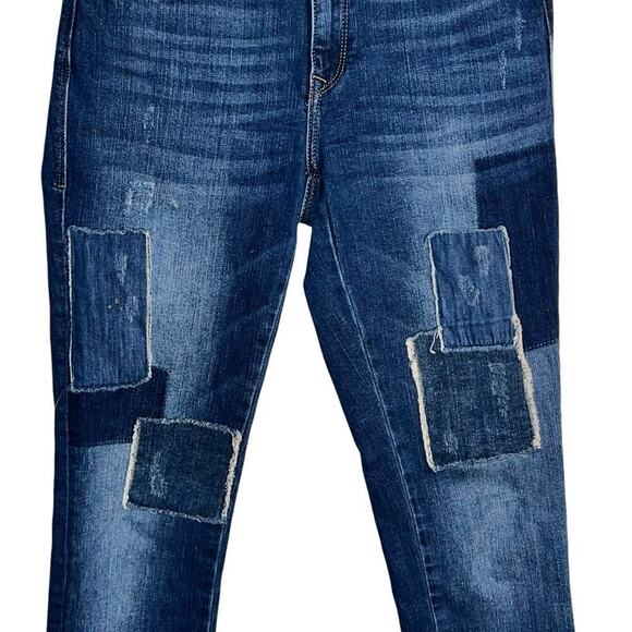 Mavi Adriana Skinny Ankle Jeans in Patched Vintage | Women’s size 26” - Picture 4 of 11